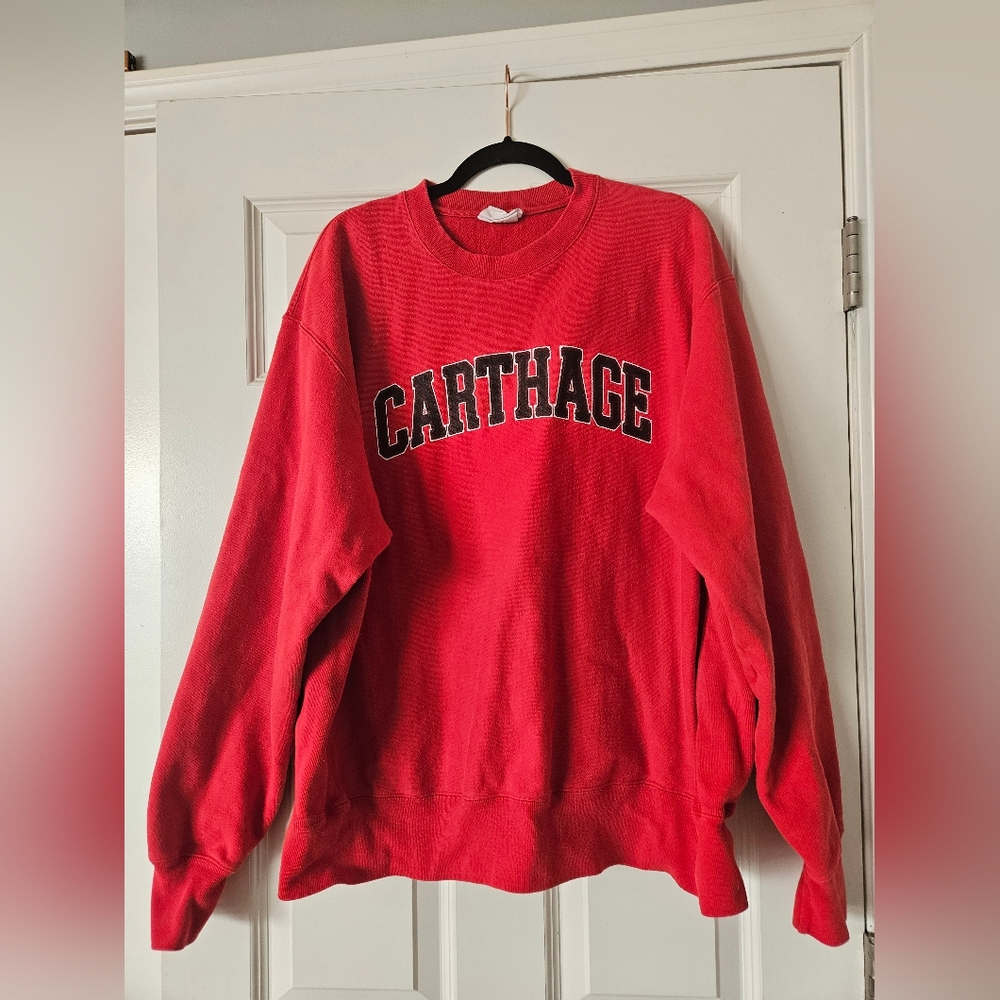 Champion Carthage College crew neck sweatshirt